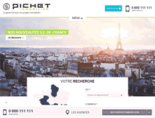 Tablet Screenshot of pichet-immobilier.fr